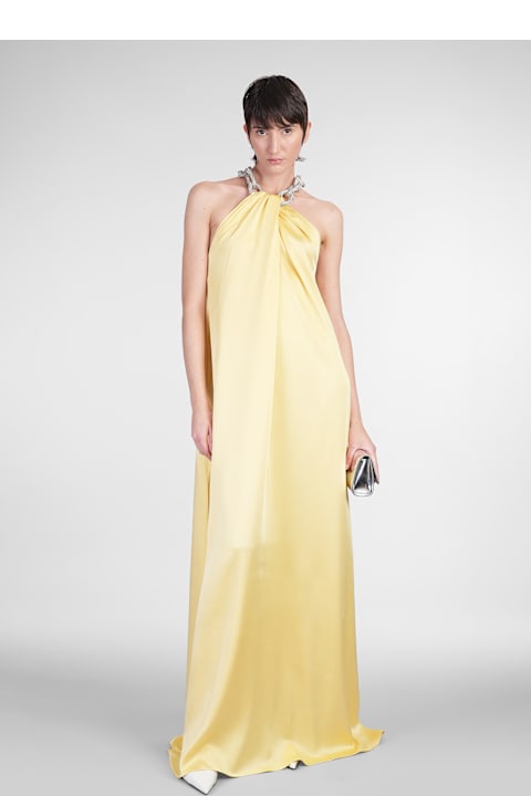 Stella McCartney لـ Women Stella McCartney Dress In Yellow Acetate