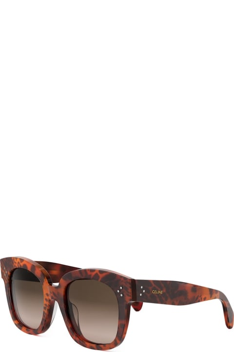 Celine for Women Celine Cl4002un Bold 3 Dots 99f Havana Leopardato Sunglasses