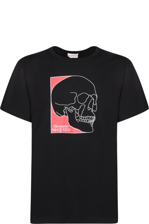Topwear for Men Alexander McQueen Skull Logo Print T-shirt