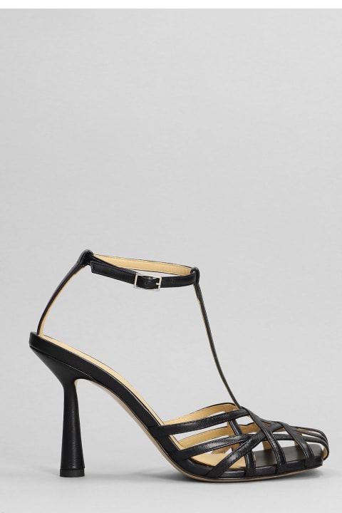 Lidia Sandals In Black Leather