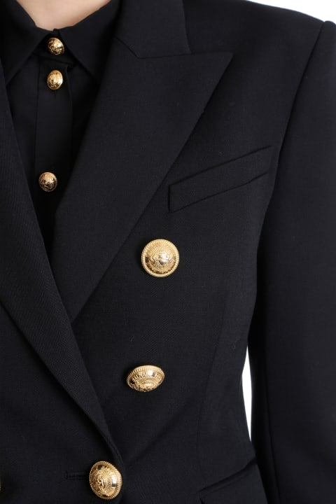 Balmain Blazer In Black Wool | italist