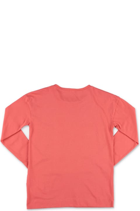 Billieblush T-shirt Rosa Pesca In Jersey Di Cotone
