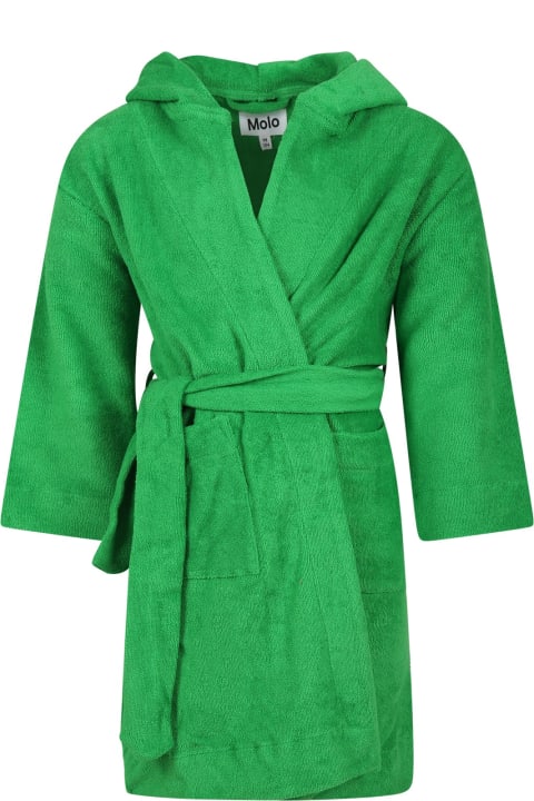 ボーイズ ジャンプスーツ Molo Green Dressing Gown For Kids