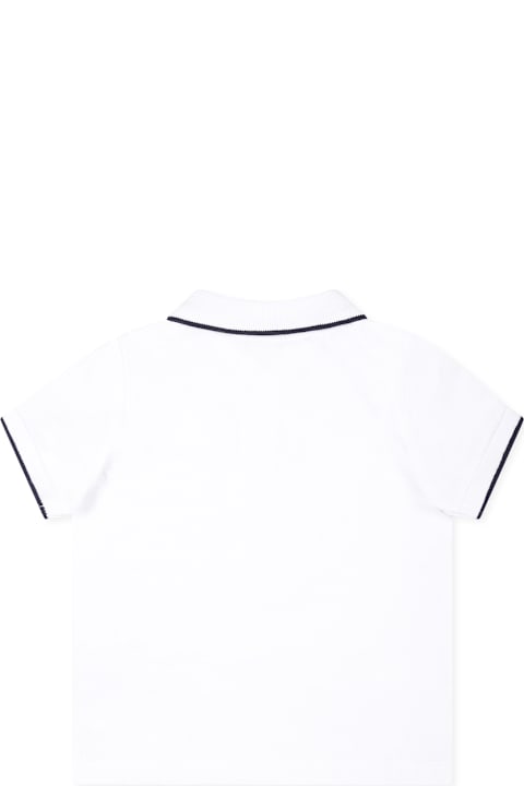 Homeware Hugo Boss White Polo Shirt For Boy With Logo