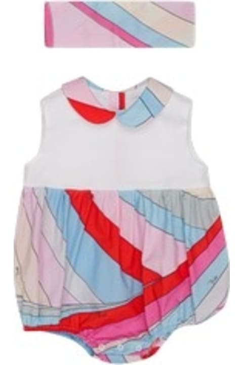 Pucci Bodysuits & Sets for Baby Girls Pucci Playsuit With Iris Print
