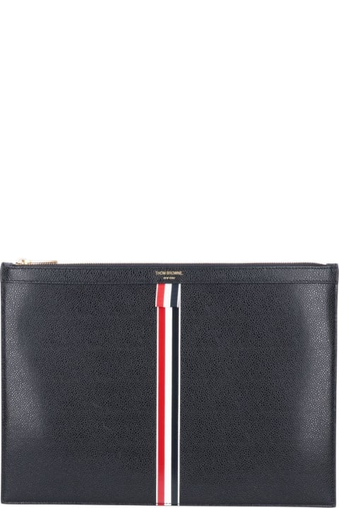 Luggage for Men Thom Browne Tricolour Briefcase