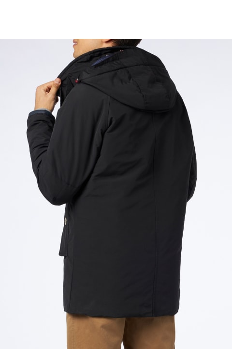 Homeware MC2 Saint Barth Man Anthracite Grey Hooded Parka Jacket Voyager