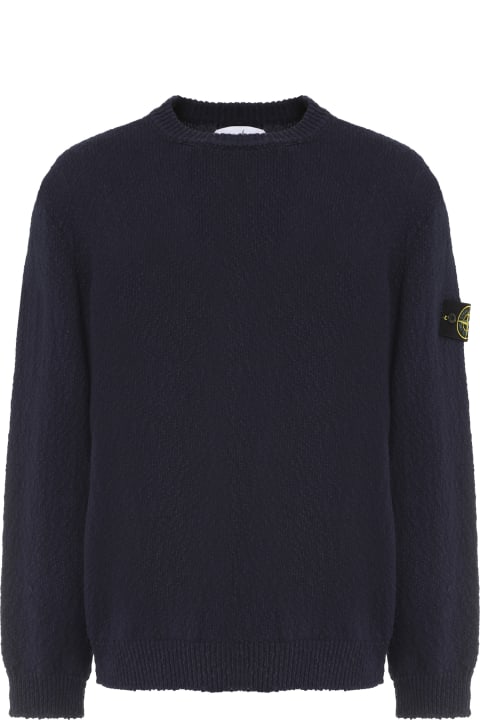 Cotton Blend Crew-neck Sweater