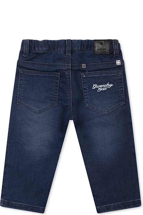 ملابس تحتية لـ رُضع بنات Givenchy Denim Jeans For Baby Boy With Logo