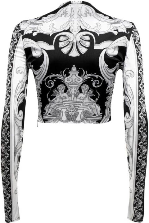 Versace Clothing for Women Versace Long Sleeve Crop Top