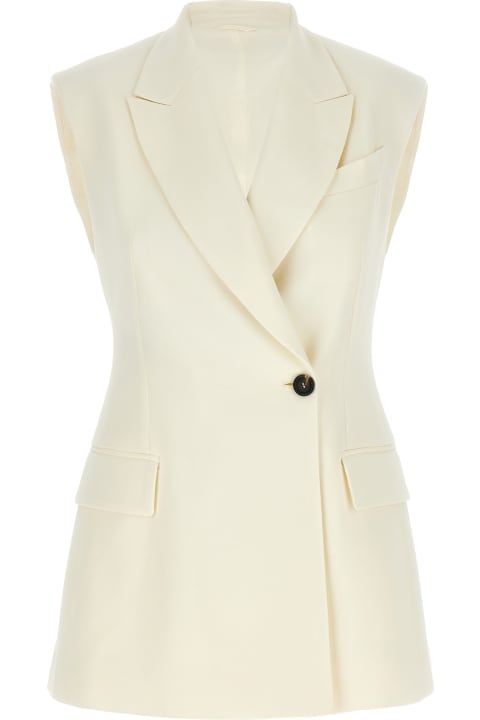 Brunello Cucinelli Coats & Jackets for Women Brunello Cucinelli Double-breasted Vest