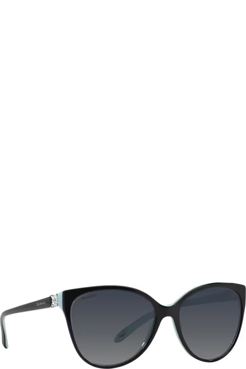 Tiffany & Co. Eyewear for Women Tiffany & Co. Tf4089b Black On Tiffany Blue Sunglasses