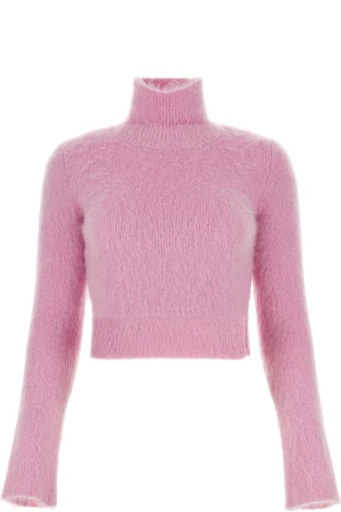 Paco Rabanne Sweaters for Women Paco Rabanne Pink Wool Blend Sweater