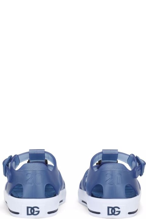 Dolce & Gabbana Kidsのセール Dolce & Gabbana Blue Rubber Sandals