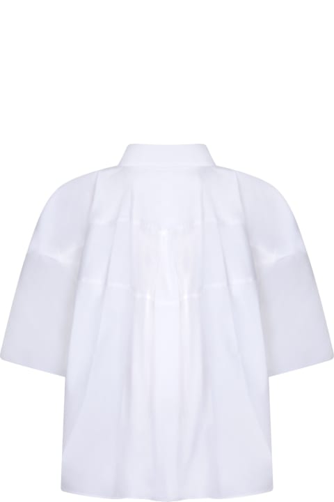 ウィメンズ新着アイテム Sacai Sacai White Cotton Poplin Shirt