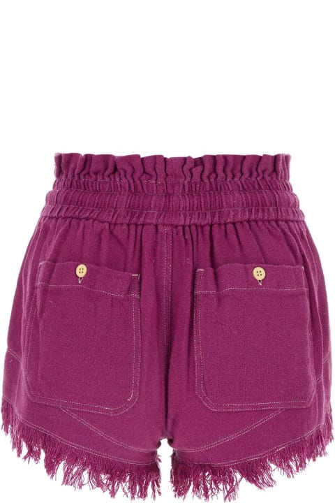 Marant Étoile for Women Marant Étoile Tyrian Purple Silk Talapiz Shorts