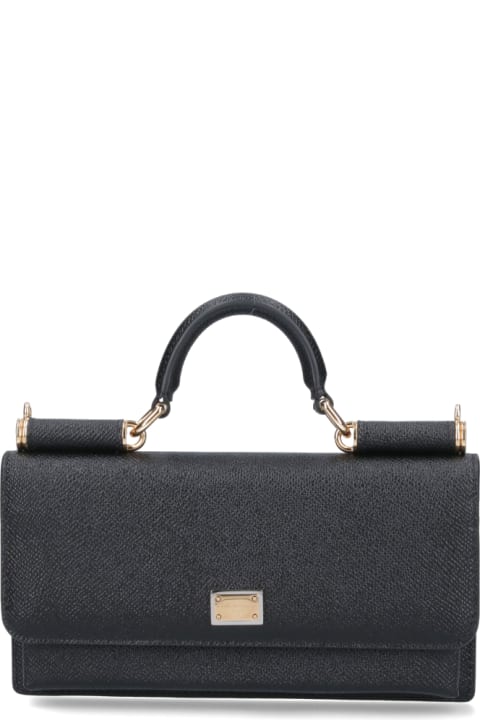 Dolce & Gabbana Totes for Women Dolce & Gabbana Foldover Top Clutch Bag