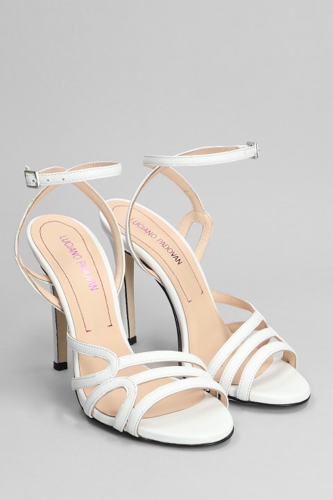 Lory  Sandals In White Leather