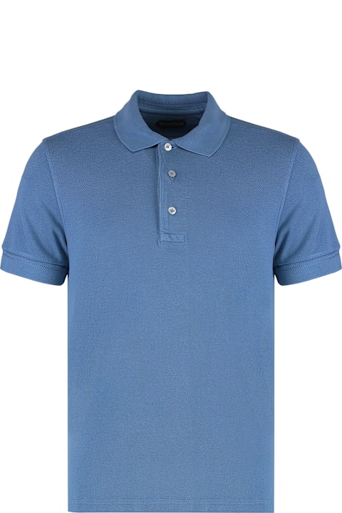 Sale for Men Tom Ford Cotton Blend Piqué Polo Shirt