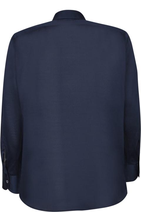 Canali for Men Canali Blue Jersey Shirt