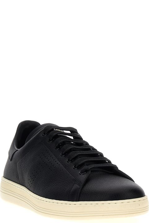 Homeware Tom Ford Logo Leather Sneakers
