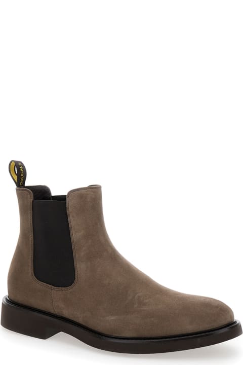 Doucal's Boots for Men Doucal's 'beatles' Brown Chelsea Boots In Suede Man