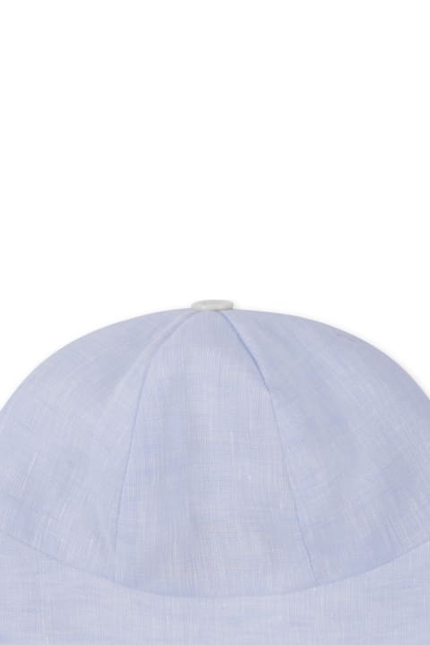 La stupenderia for Baby Boys La stupenderia Light Blue Hat For Baby Boy