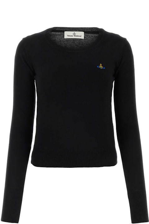 Vivienne Westwood Fleeces & Tracksuits for Women Vivienne Westwood Black Cotton Blend Bea Sweater
