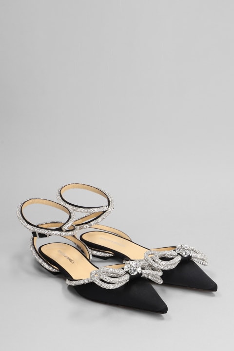 Shoes for Women Mach & Mach Ballet Flats In Black Satin