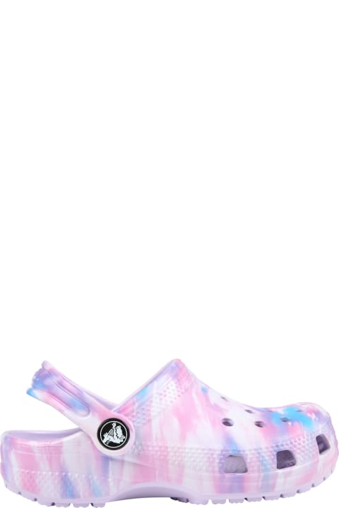 Tie-dye Sabot For Girl With Logo