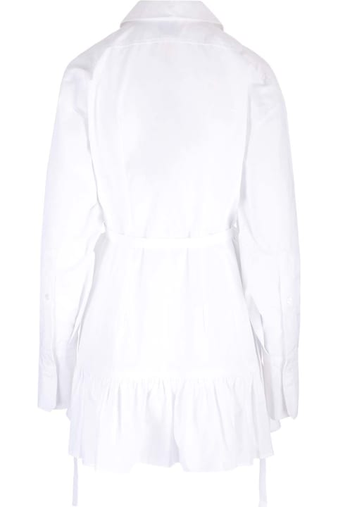 Patou Dresses for Women Patou White Poplin Mini Dress