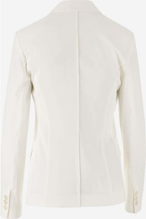 Pinko Coats & Jackets for Women Pinko Linen And Viscose Blend Single-breasted Jacket