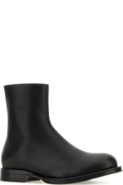 Fashion for Men Lanvin Black Leather Medley Ankle Boots