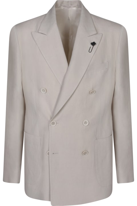 Lardini Suits for Women Lardini Double-breasted Beige Suit