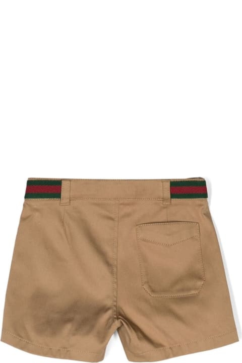 Bottoms for Baby Boys Gucci Gucci Kids Shorts Brown