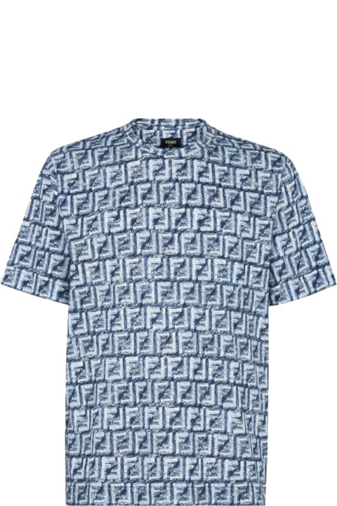 Fashion for Men Fendi T-shirt J.fringed Print Ff
