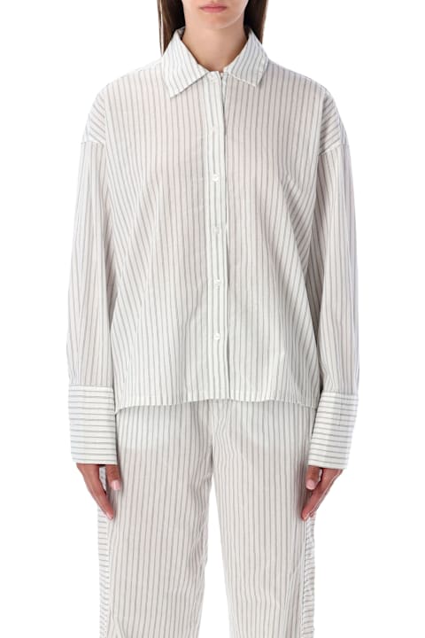 Calvin Klein Cotton Poplin Button-down Pajama Shirt