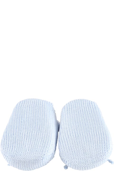Fashion for Kids Story Loris Light Blue Bootee For Babyboy