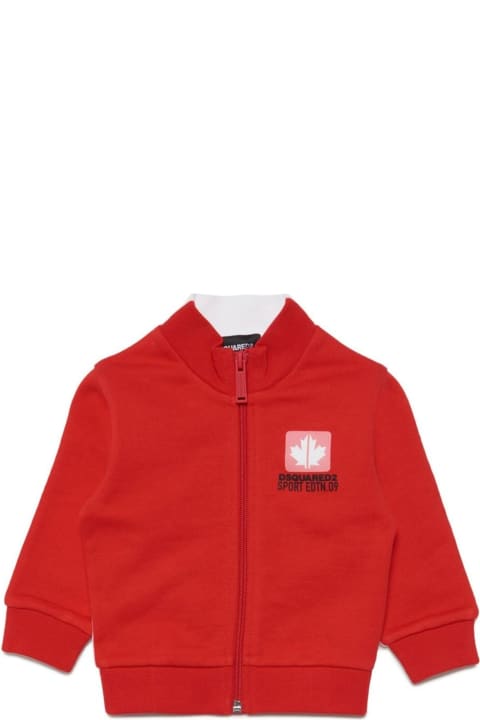 Topwear for Baby Girls Dsquared2 Dsquared2 Sweaters Red