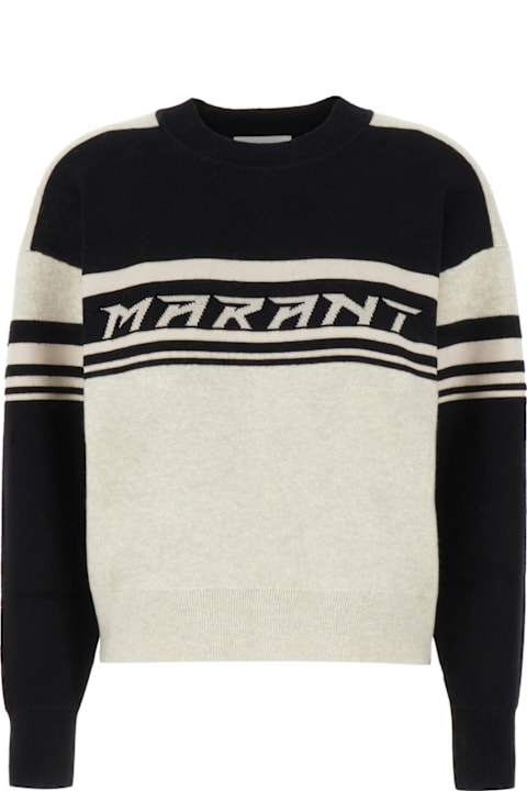 Sale for Women Marant Étoile Two-tone Stretch Cotton Blend Callie Sweater