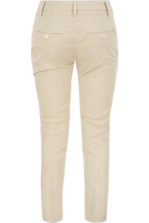 ウィメンズ新着アイテム Dondup Perfect - Slim-fit Cotton Gabardine Trousers