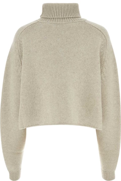 The Row Sweaters for Men The Row Oversize Chalk Cashmere Ehud Sweater