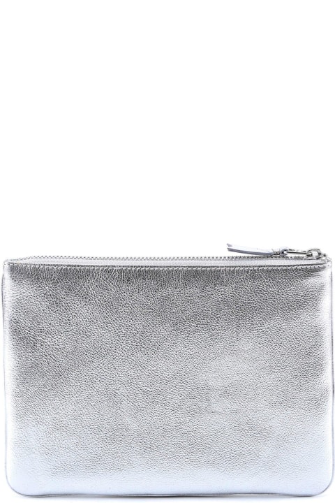 Comme des Garçons Wallet Bags for Men Comme des Garçons Wallet Classic Logo Print Clutch