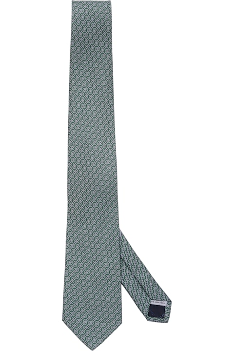 Ties for Men Ferragamo Salvatore Ferragamo Ties Green
