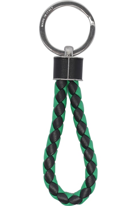 Keyrings for Men Bottega Veneta Intreccio Keyring