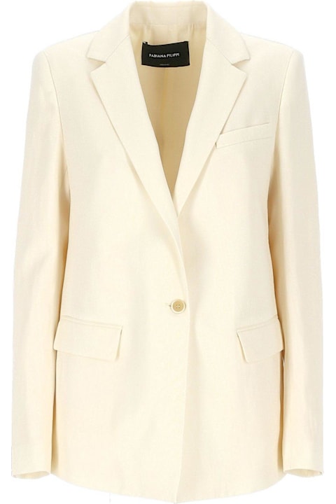 Fabiana Filippi Coats & Jackets for Women Fabiana Filippi Single Breasted Long Sleeved Jacket Fabiana Filippi