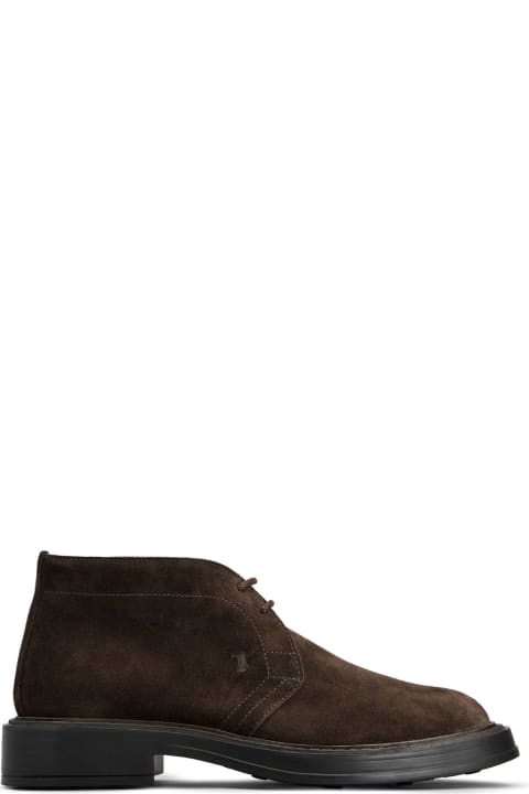 Boots for Men Tod's Desert Boots In Brown Suede