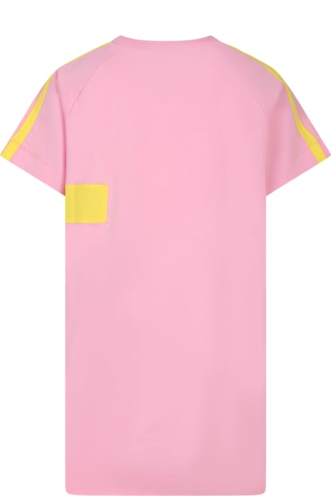 ガールズ Marniのワンピース＆ドレス Marni Pink Dress For Girl With Logo