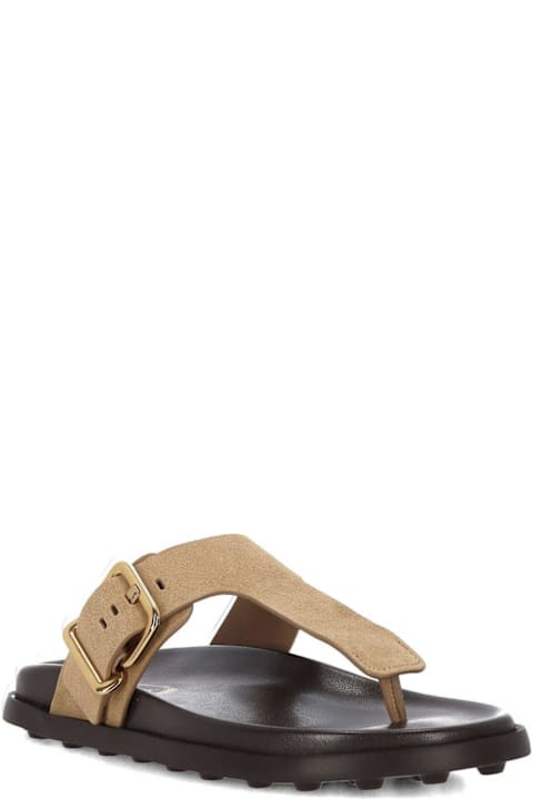 Tod's for Women Tod's Buckle Detailed Thong Sandals