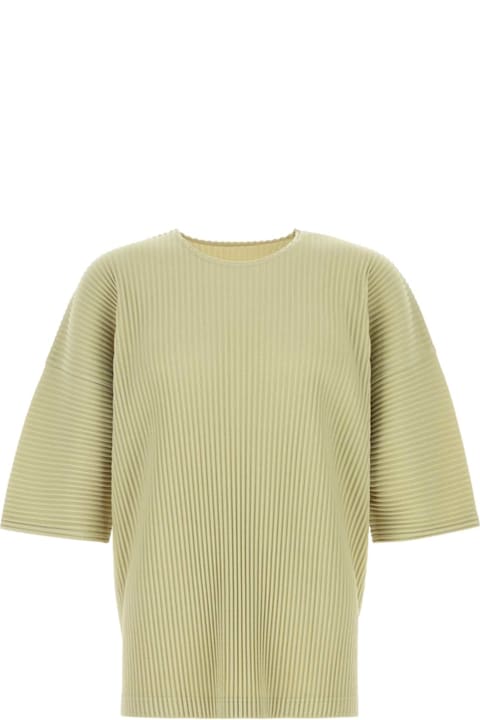 Homme Plissé Issey Miyake for Men Homme Plissé Issey Miyake Pistachio Green Polyester T-shirt